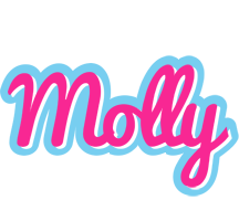 molly name logo cartoon popstar textgiraffe