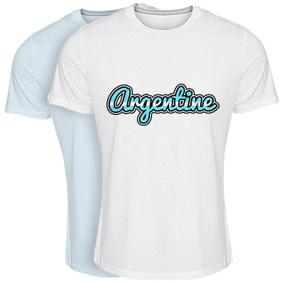 ARGENTINE logo effect. Colorful text effects in various flavors. Customize your own text here: https://www.textgiraffe.com/logos/argentine/