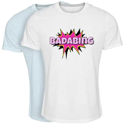 BADABING logo effect. Colorful text effects in various flavors. Customize your own text here: https://www.textgiraffe.com/logos/badabing/