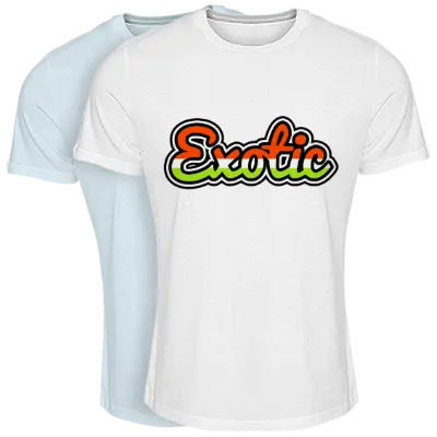EXOTIC logo effect. Colorful text effects in various flavors. Customize your own text here: https://www.textgiraffe.com/logos/exotic/