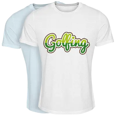 GOLFING logo effect. Colorful text effects in various flavors. Customize your own text here: https://www.textgiraffe.com/logos/golfing/