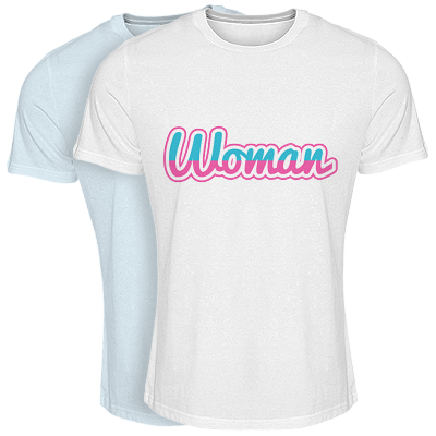 WOMAN logo effect. Colorful text effects in various flavors. Customize your own text here: https://www.textgiraffe.com/logos/woman/