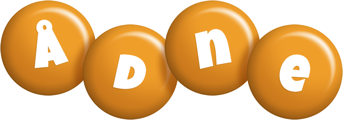 Ådne candy-orange logo