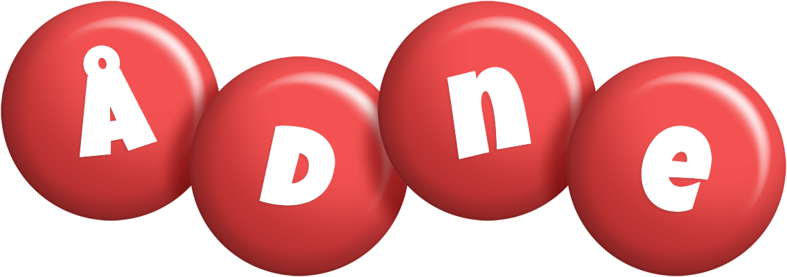 Ådne candy-red logo