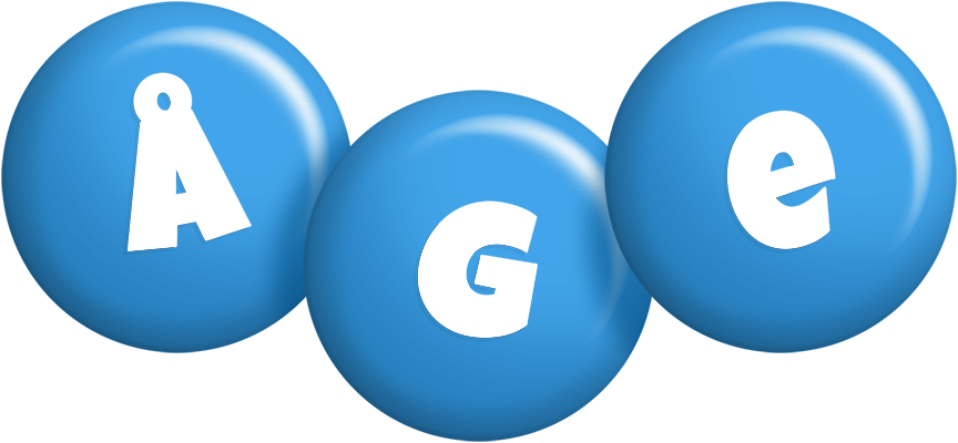 Åge candy-blue logo
