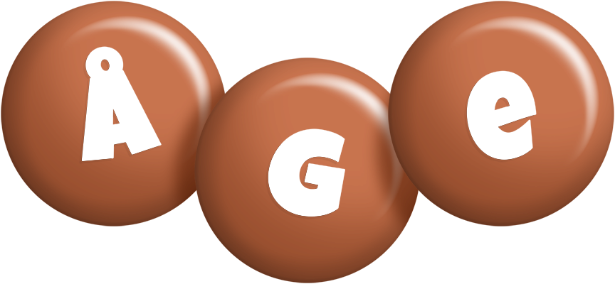 Åge candy-brown logo