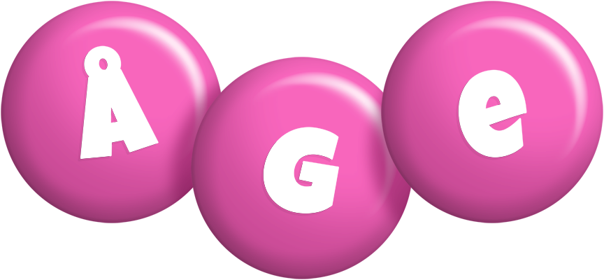 Åge candy-pink logo