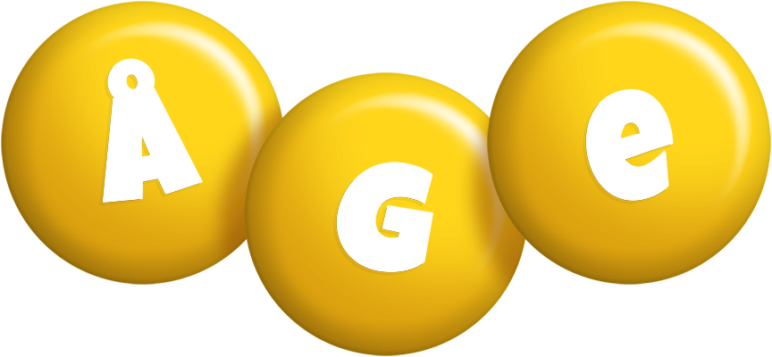 Åge candy-yellow logo