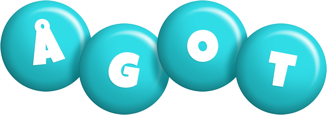 Ågot candy-azur logo