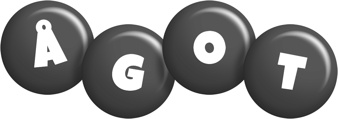 Ågot candy-black logo