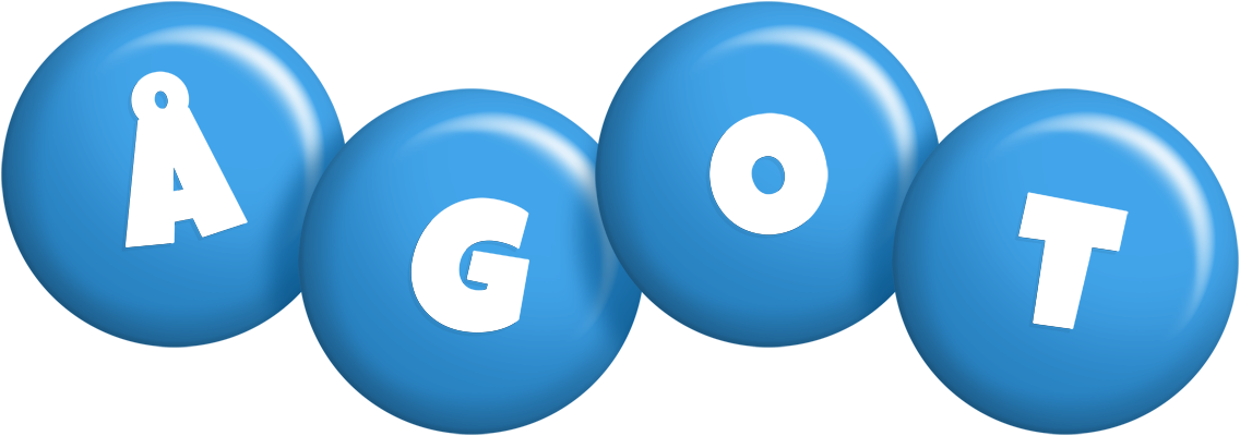 Ågot candy-blue logo