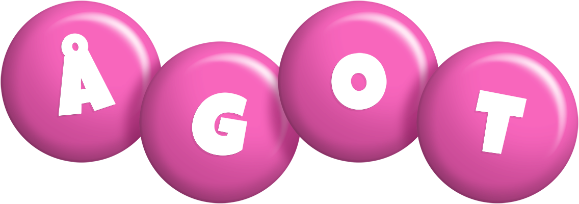 Ågot candy-pink logo