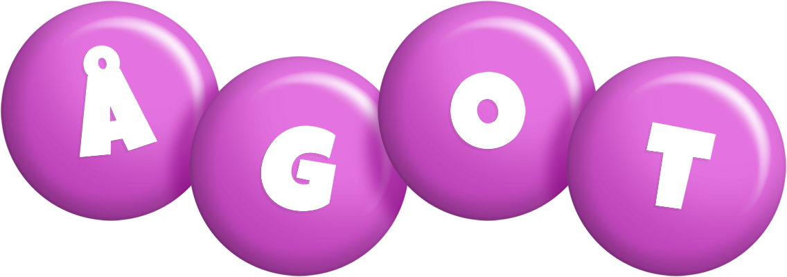 Ågot candy-purple logo