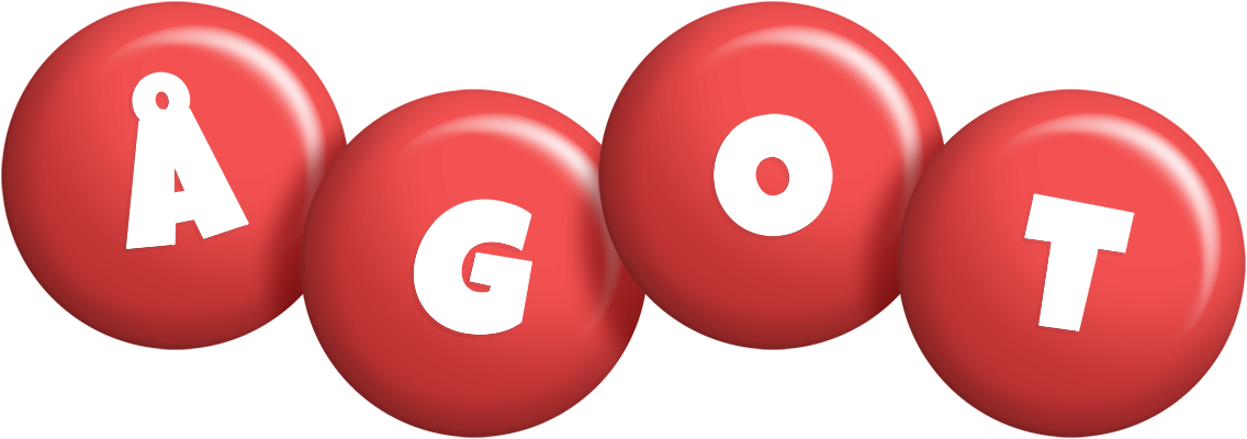 Ågot candy-red logo