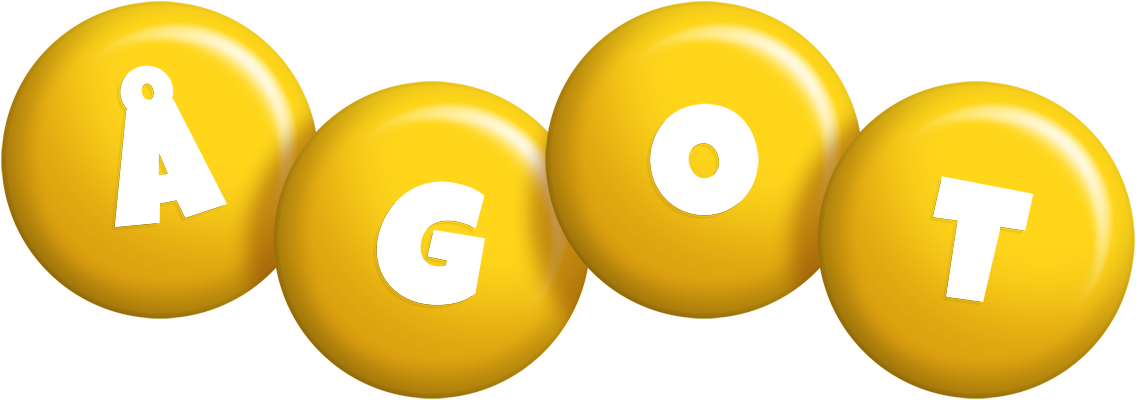 Ågot candy-yellow logo
