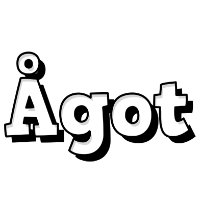 Ågot snowing logo