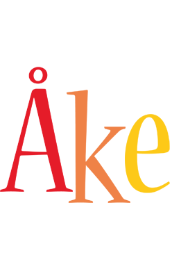 Åke birthday logo