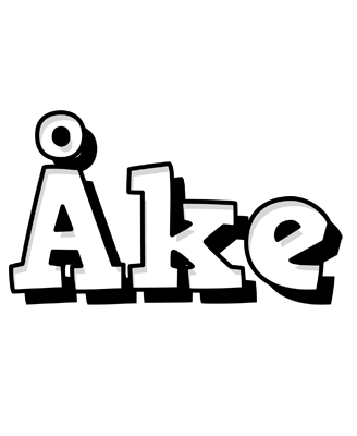 Åke snowing logo