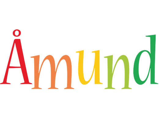 Åmund birthday logo