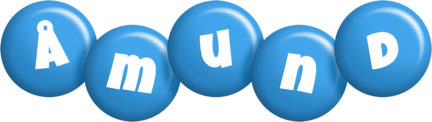 Åmund candy-blue logo