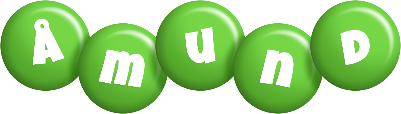 Åmund candy-green logo