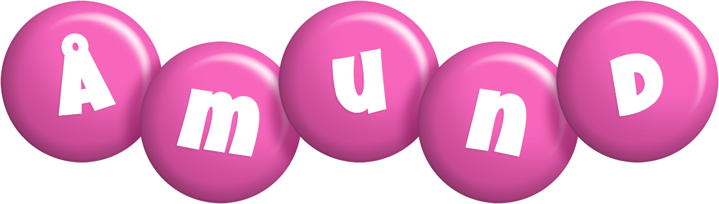Åmund candy-pink logo