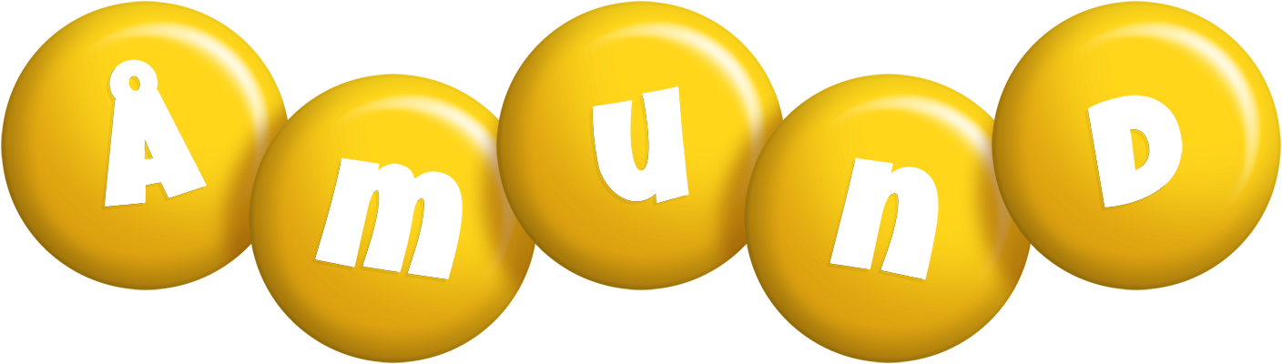 Åmund candy-yellow logo