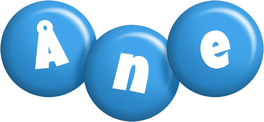 Åne candy-blue logo