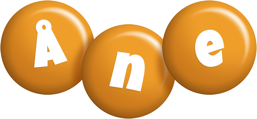 Åne candy-orange logo
