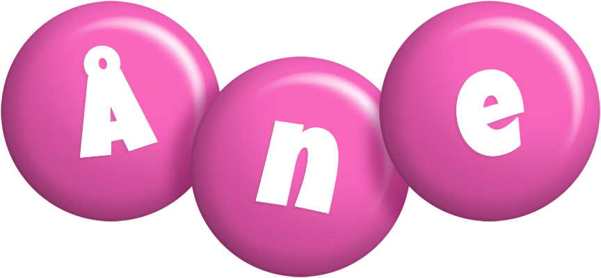 Åne candy-pink logo