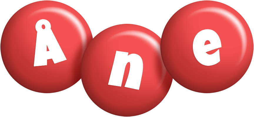 Åne candy-red logo