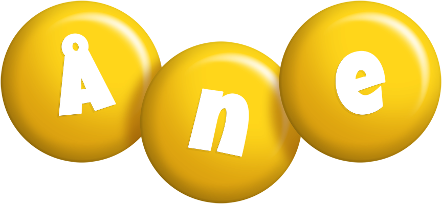 Åne candy-yellow logo