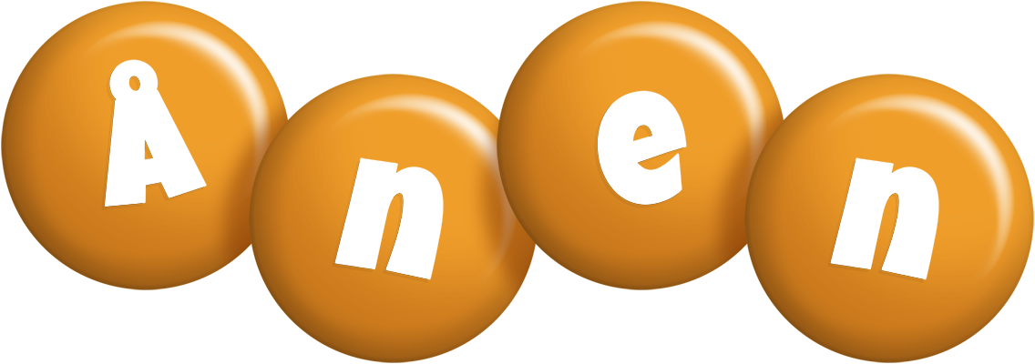 Ånen candy-orange logo