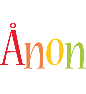 Ånon birthday logo