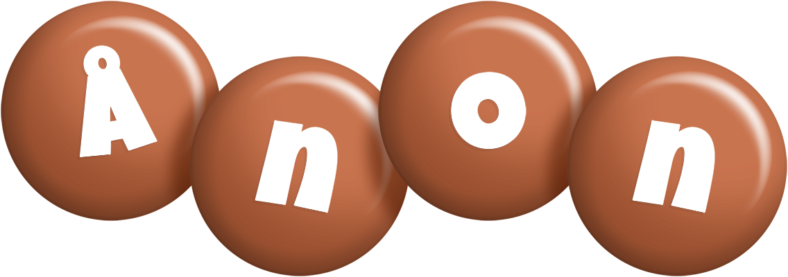 Ånon candy-brown logo
