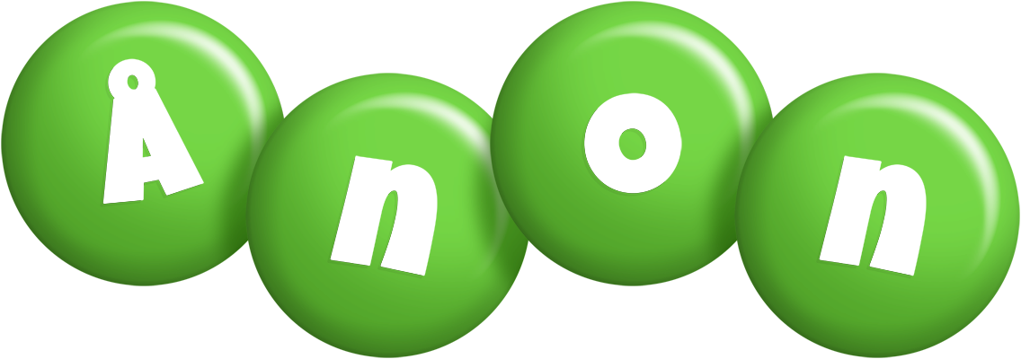 Ånon candy-green logo