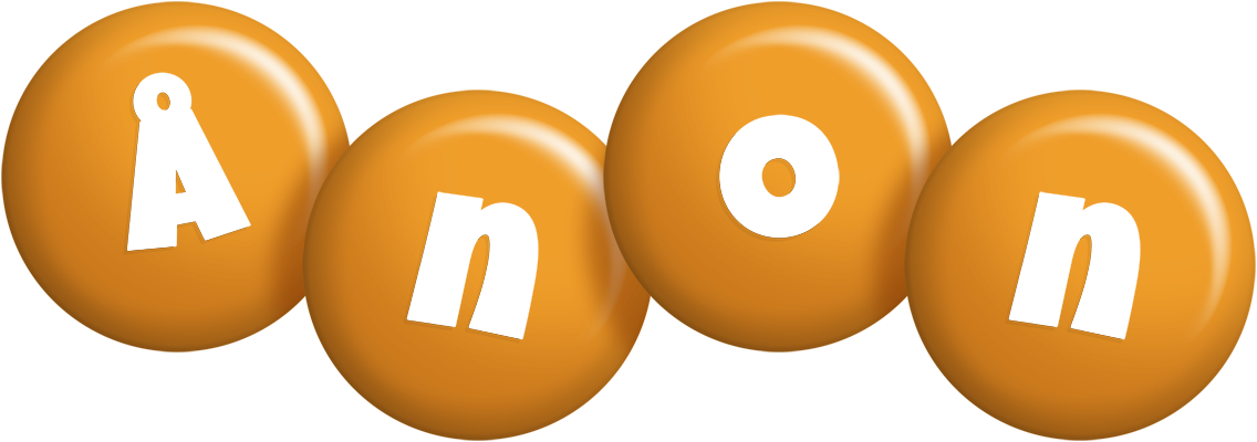 Ånon candy-orange logo