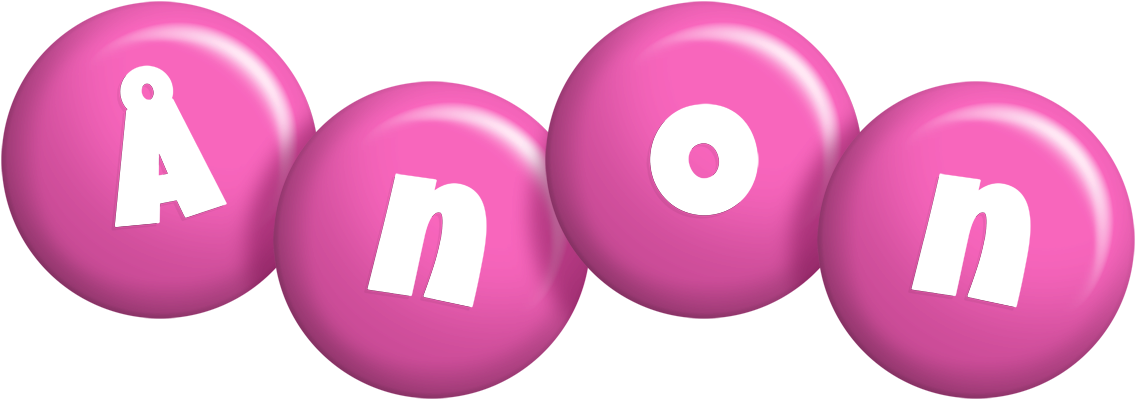 Ånon candy-pink logo