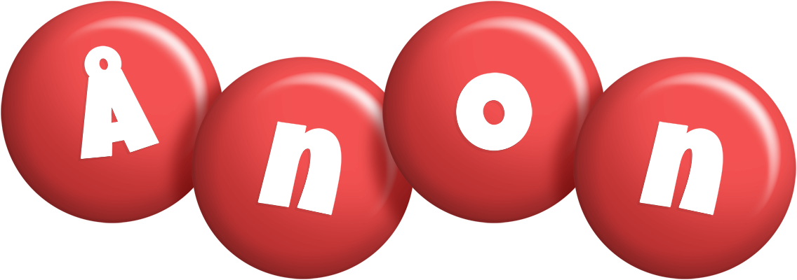 Ånon candy-red logo