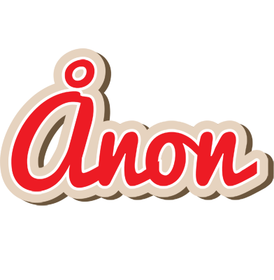 Ånon chocolate logo