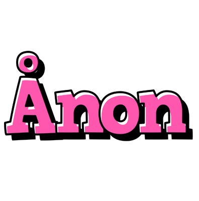 Ånon girlish logo