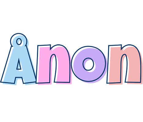 Ånon pastel logo