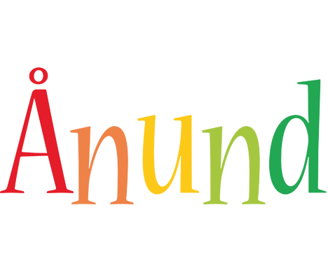 Ånund birthday logo