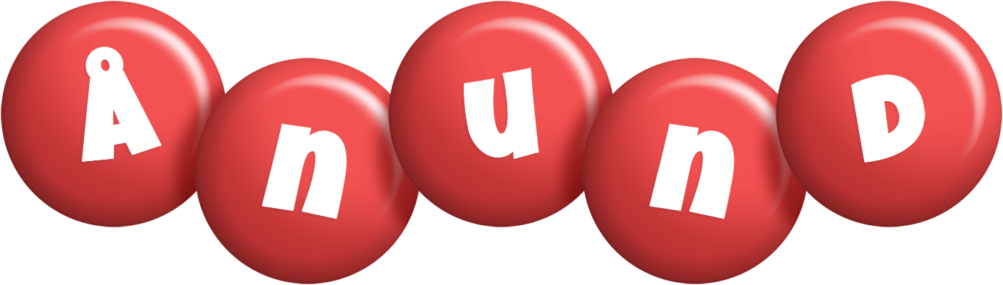 Ånund candy-red logo