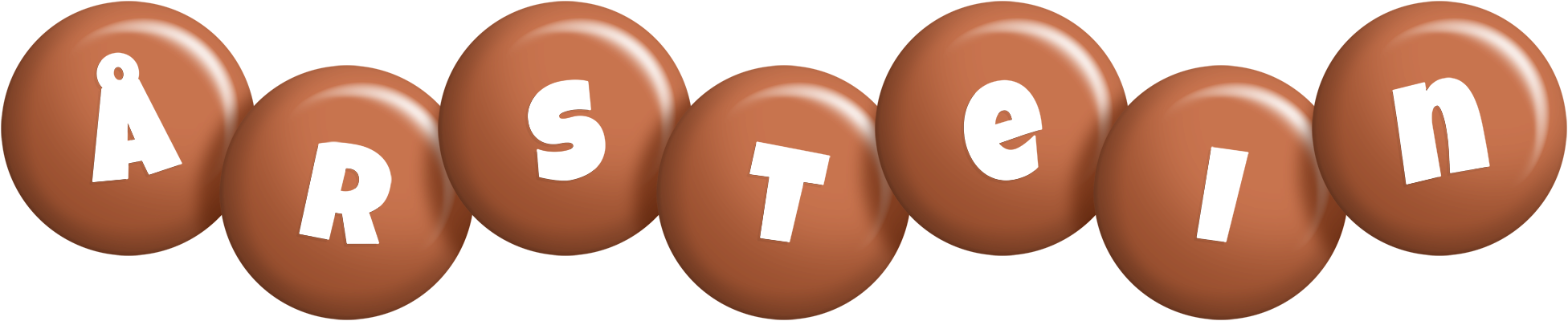 Årstein candy-brown logo