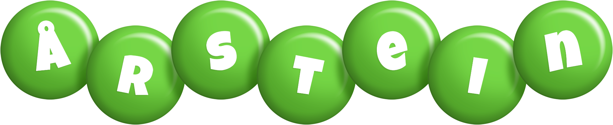 Årstein candy-green logo