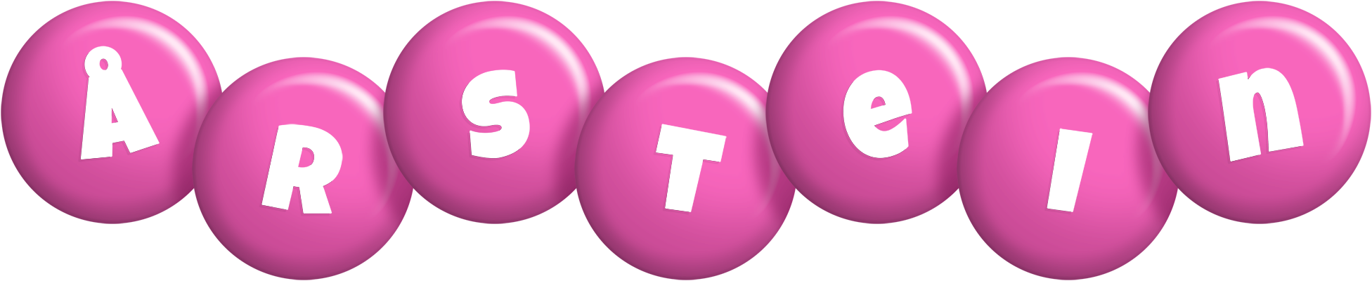 Årstein candy-pink logo
