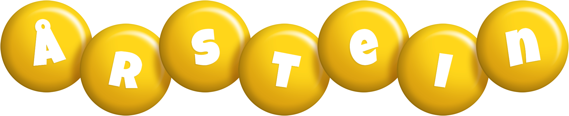 Årstein candy-yellow logo