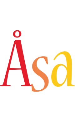 Åsa birthday logo