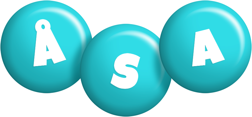 Åsa candy-azur logo